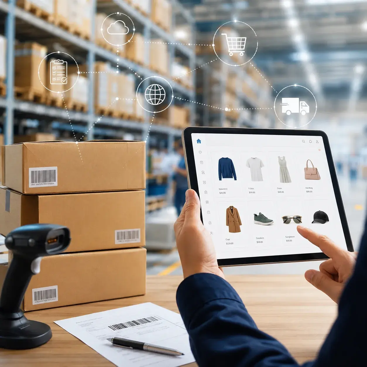 Real-time SKU visibility across 3PL warehouse operations and client inventory